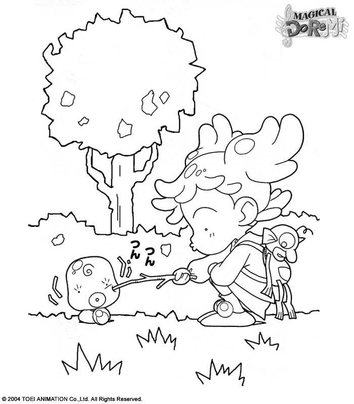 coloriage magical doremi bibi embete maggie grigri